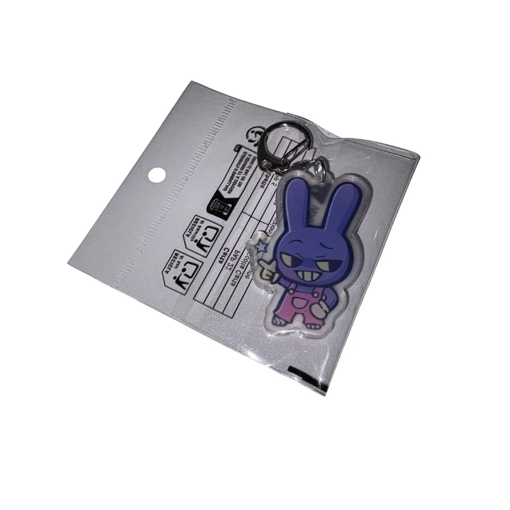 Mini Jax The Amazing Digital Circus Acrylic Keychain Purple Bunny Bag Charm 2 in